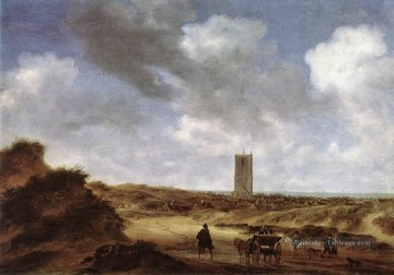 Vue de Egmond aan Zee paysage Salomon van Ruysdael Peinture à l'huile